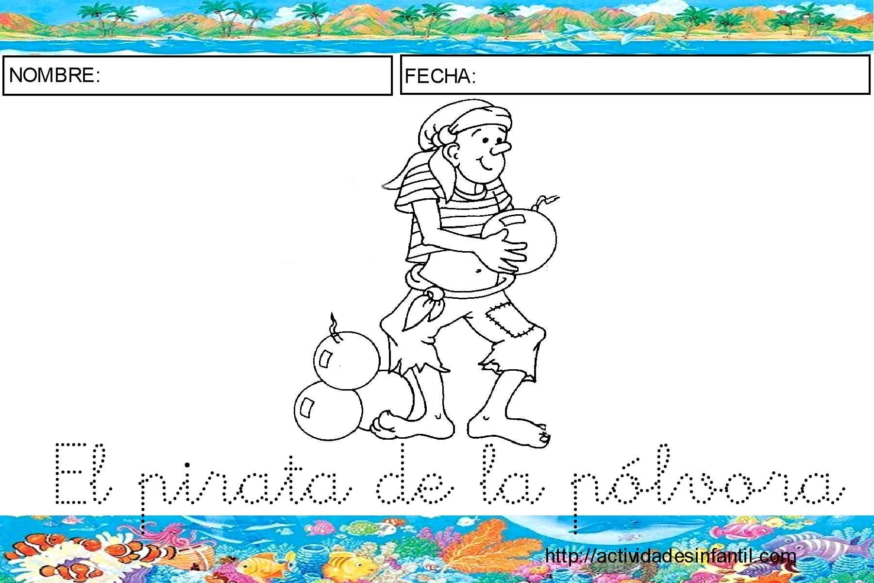 Happy Halloween Vector Coloring Page With Cute Cartoon Pirate Royalty Free  SVG, Cliparts, Vectors, and Stock Illustration. Image 67295318., image size:1800x1200