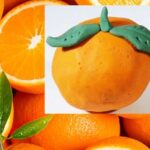 Receta sencilla de plastilina casera de naranja